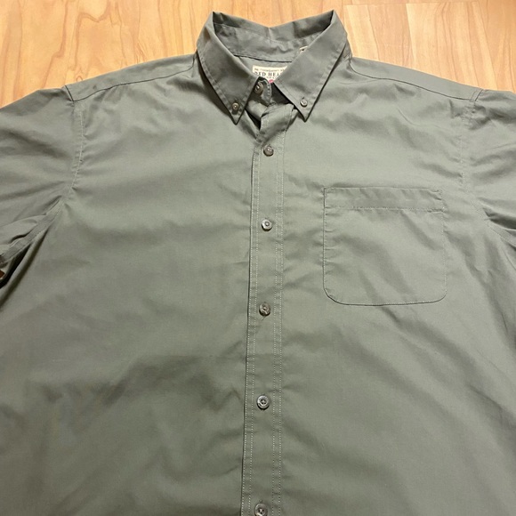Men’s Red Head Olive Green Collared Shirt XL - Picture 2 of 5